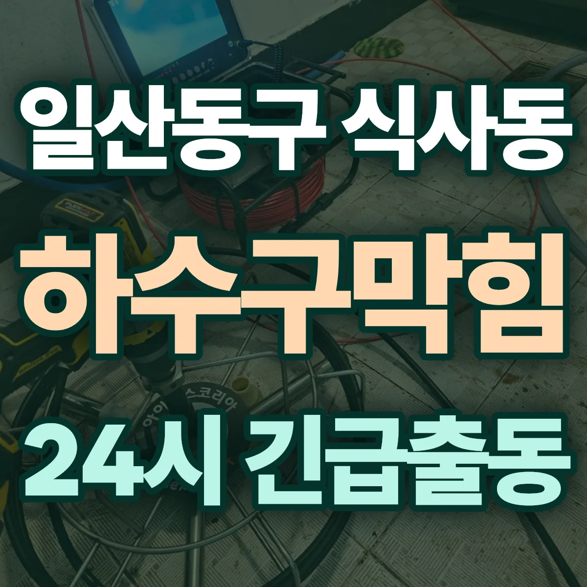 고양시 일산동구 식사동 하수구막힘 출동 상담