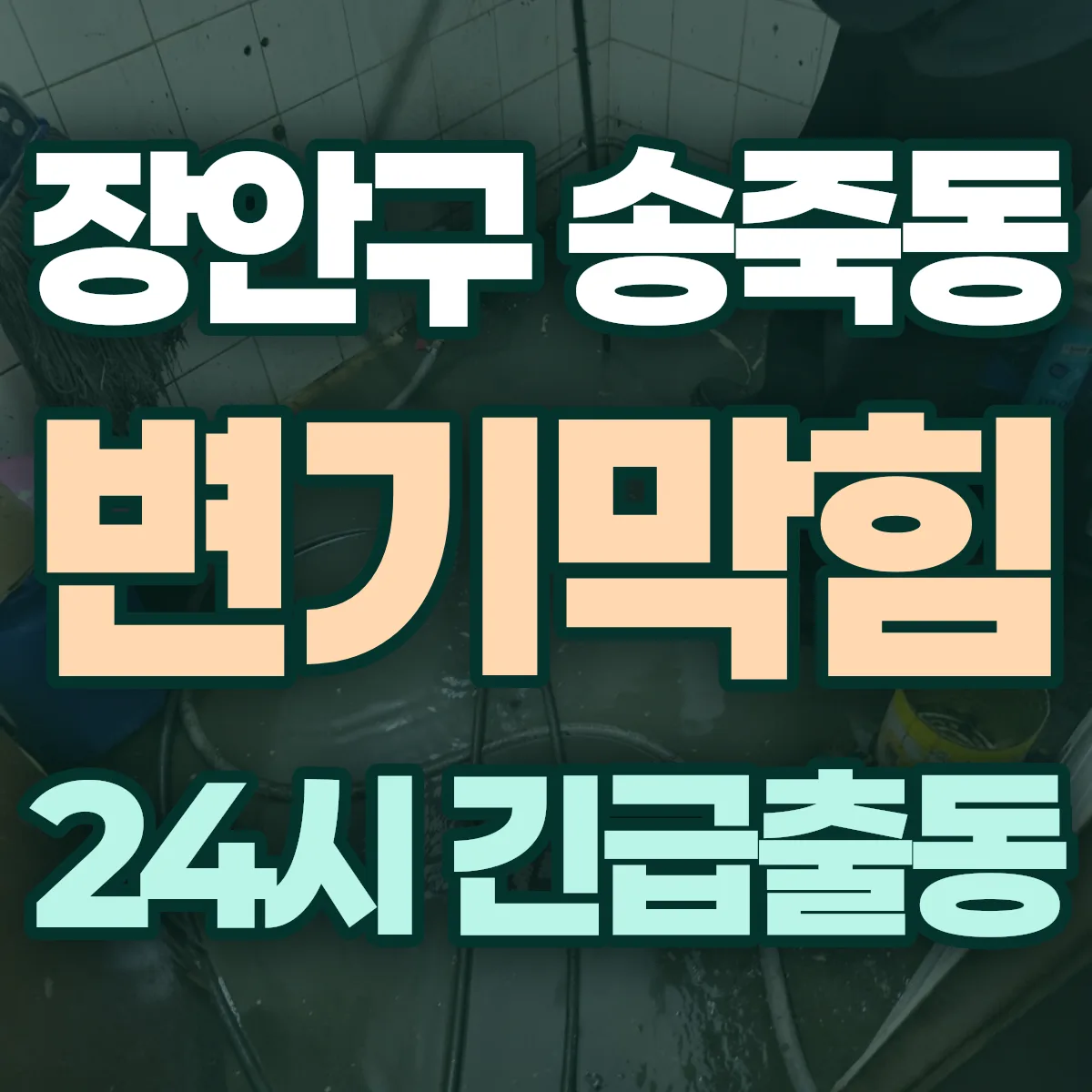 수원시 장안구 송죽동 변기막힘 출동 상담