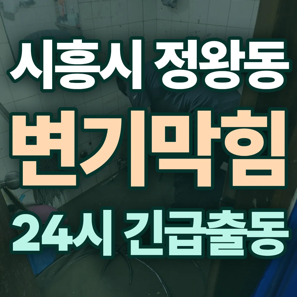시흥시 정왕동 변기막힘 출동 상담