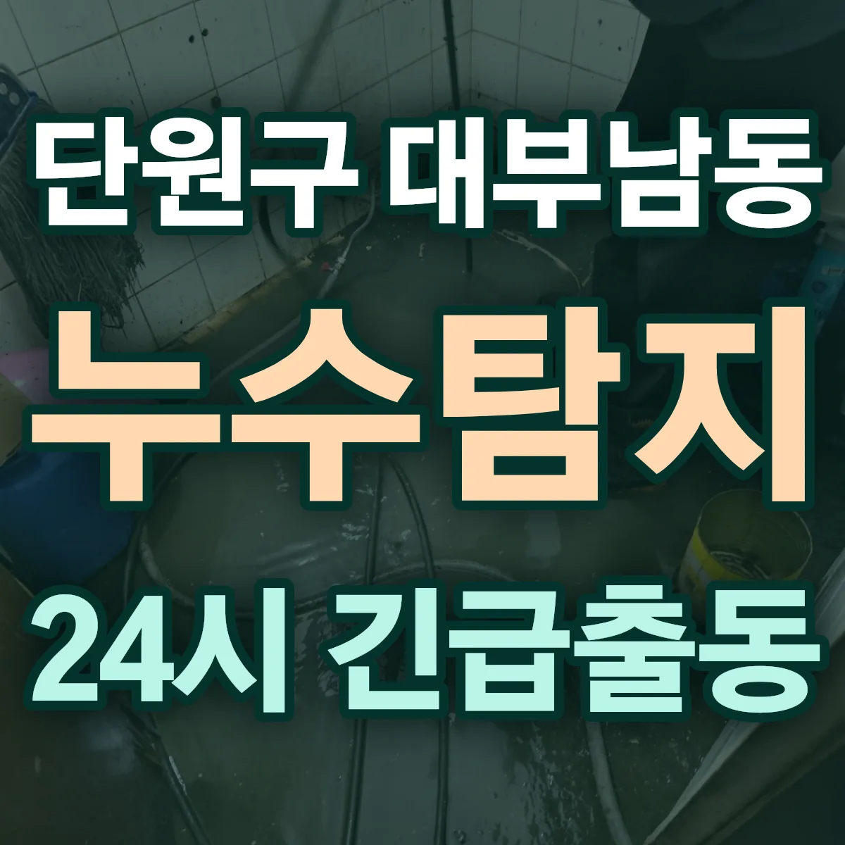안산시 단원구 대부남동 누수탐지 출동 상담