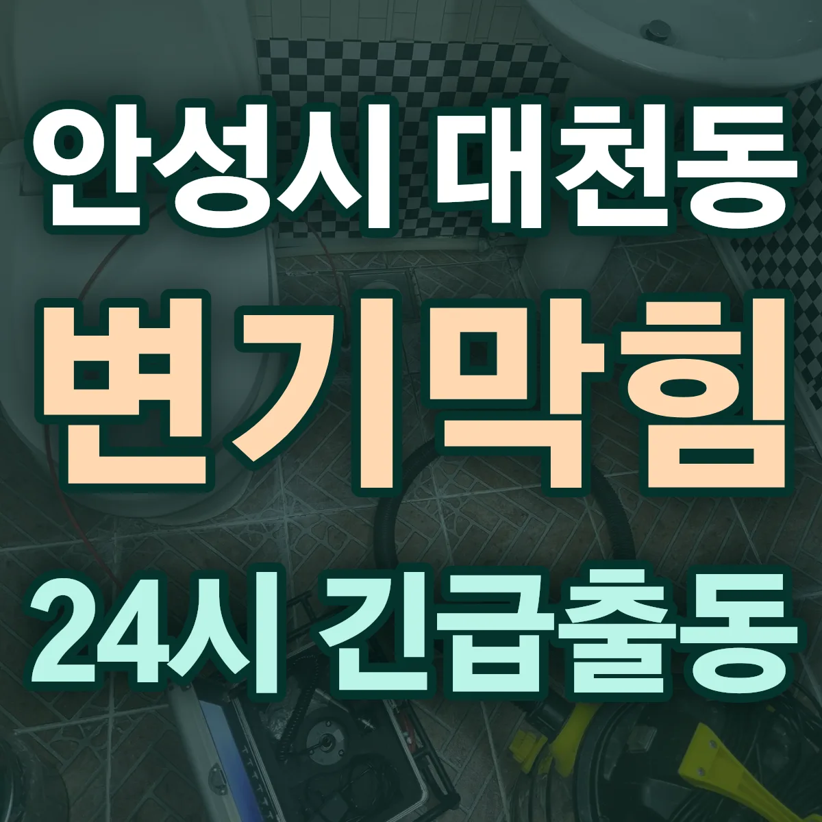 안성시 대천동 변기막힘 출동 상담