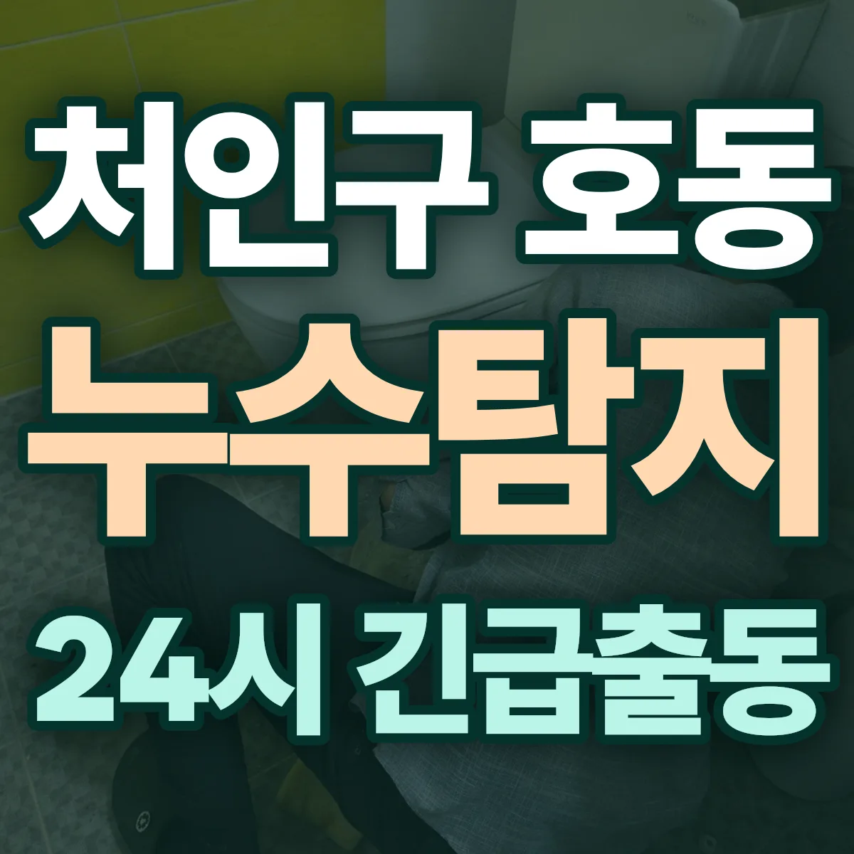 용인시 처인구 호동 누수탐지 출동 상담
