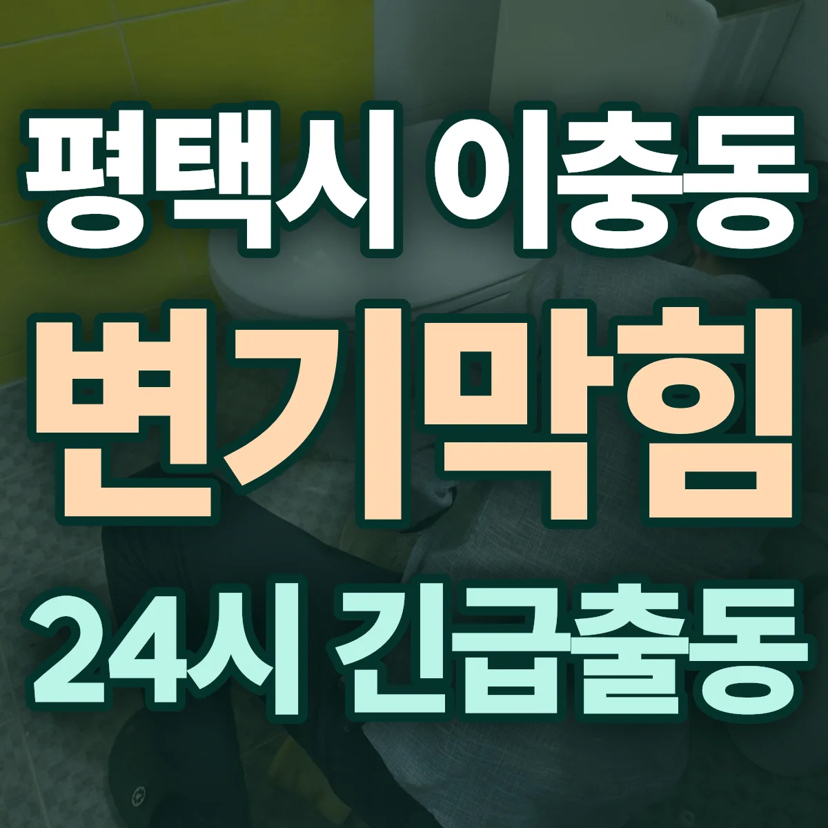 평택시 이충동 변기막힘 출동 상담