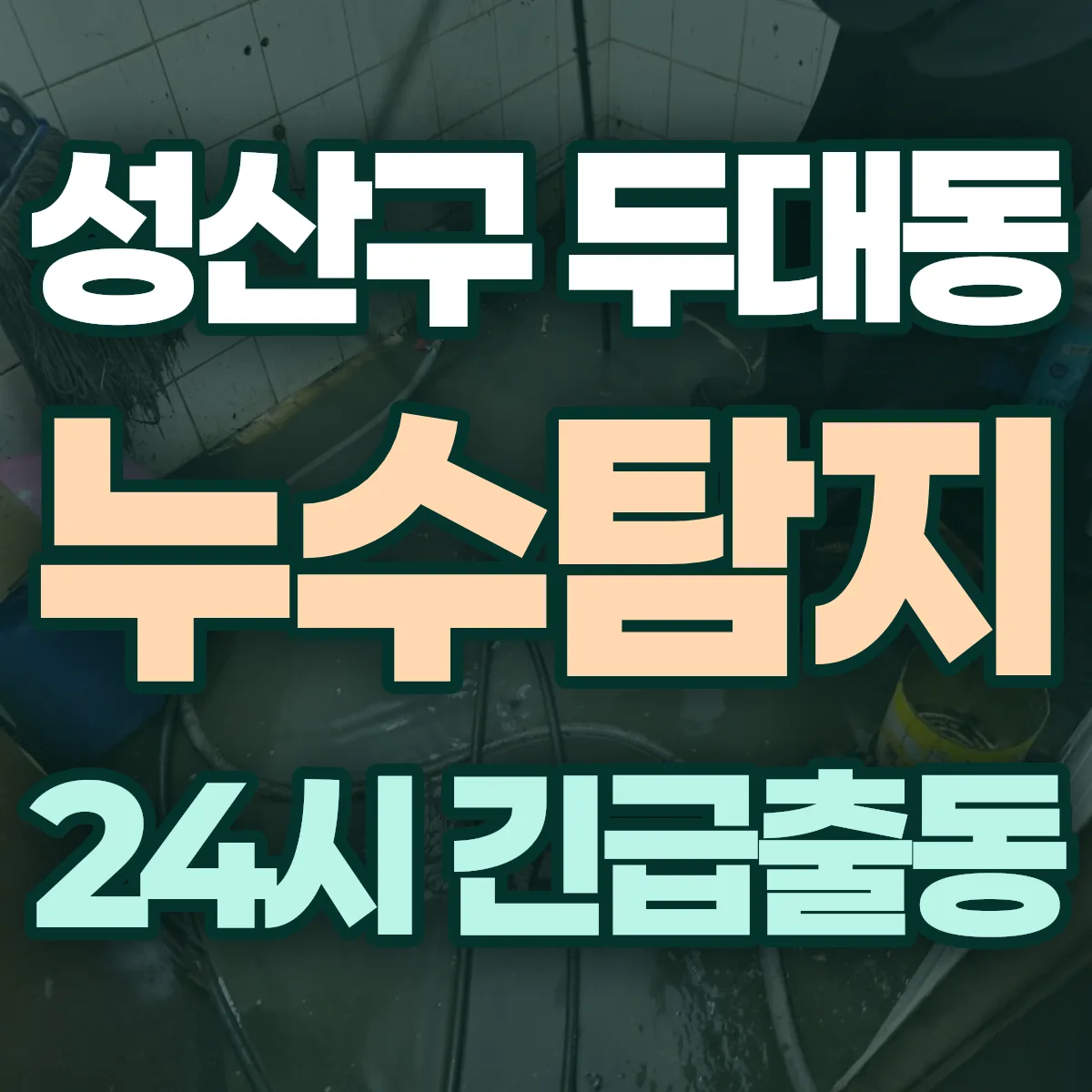 창원시 성산구 두대동 누수탐지 출동 상담