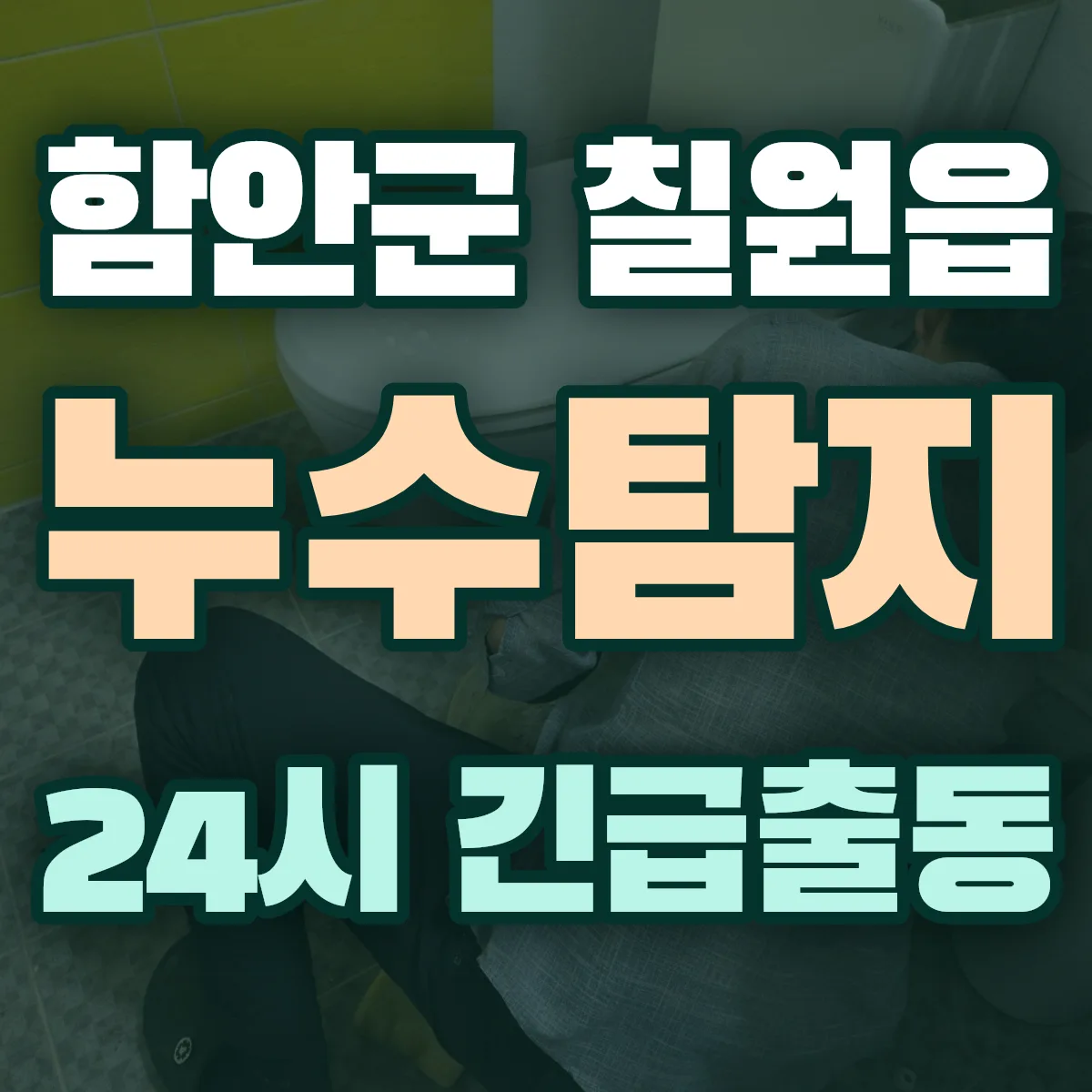 함안군 칠원읍 누수탐지 출동 상담