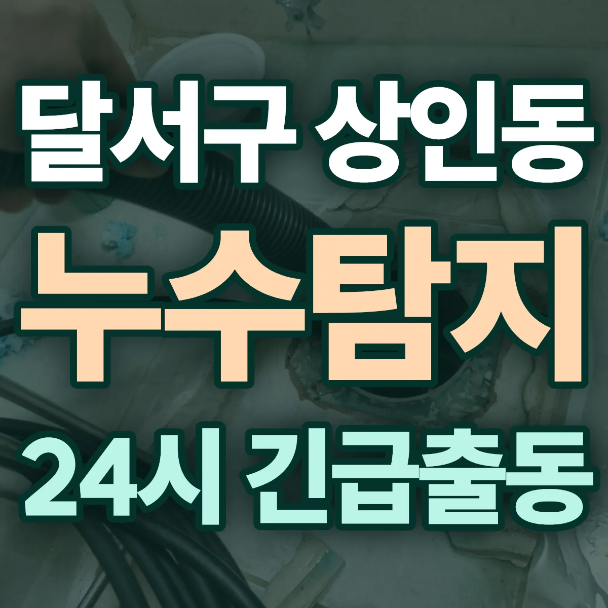 달서구 상인동 누수탐지 출동 상담