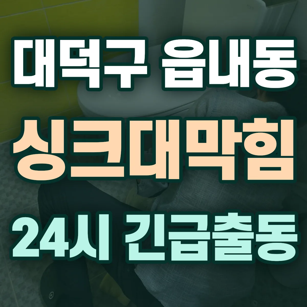 대덕구 읍내동 싱크대막힘 출동 상담