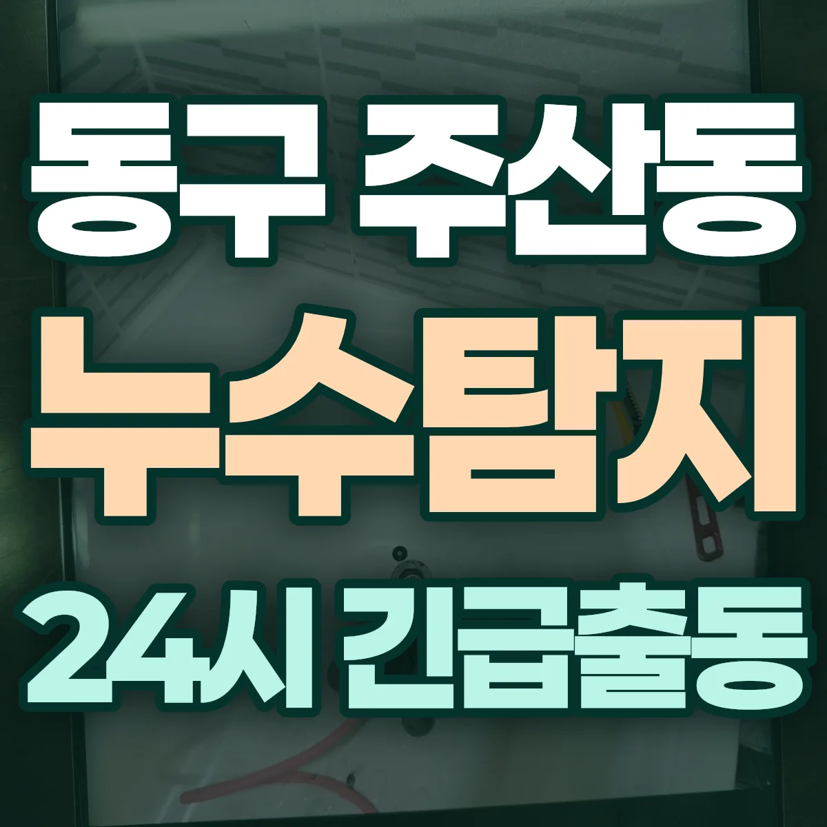 동구 주산동 누수탐지 출동 상담