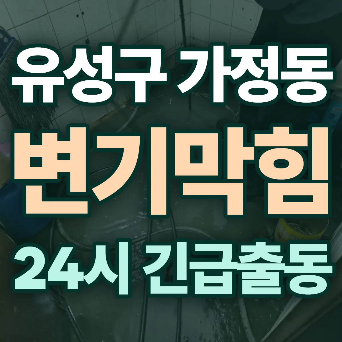유성구 가정동 변기막힘 출동 상담