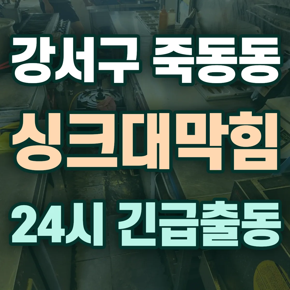 강서구 죽동동 싱크대막힘 출동 상담