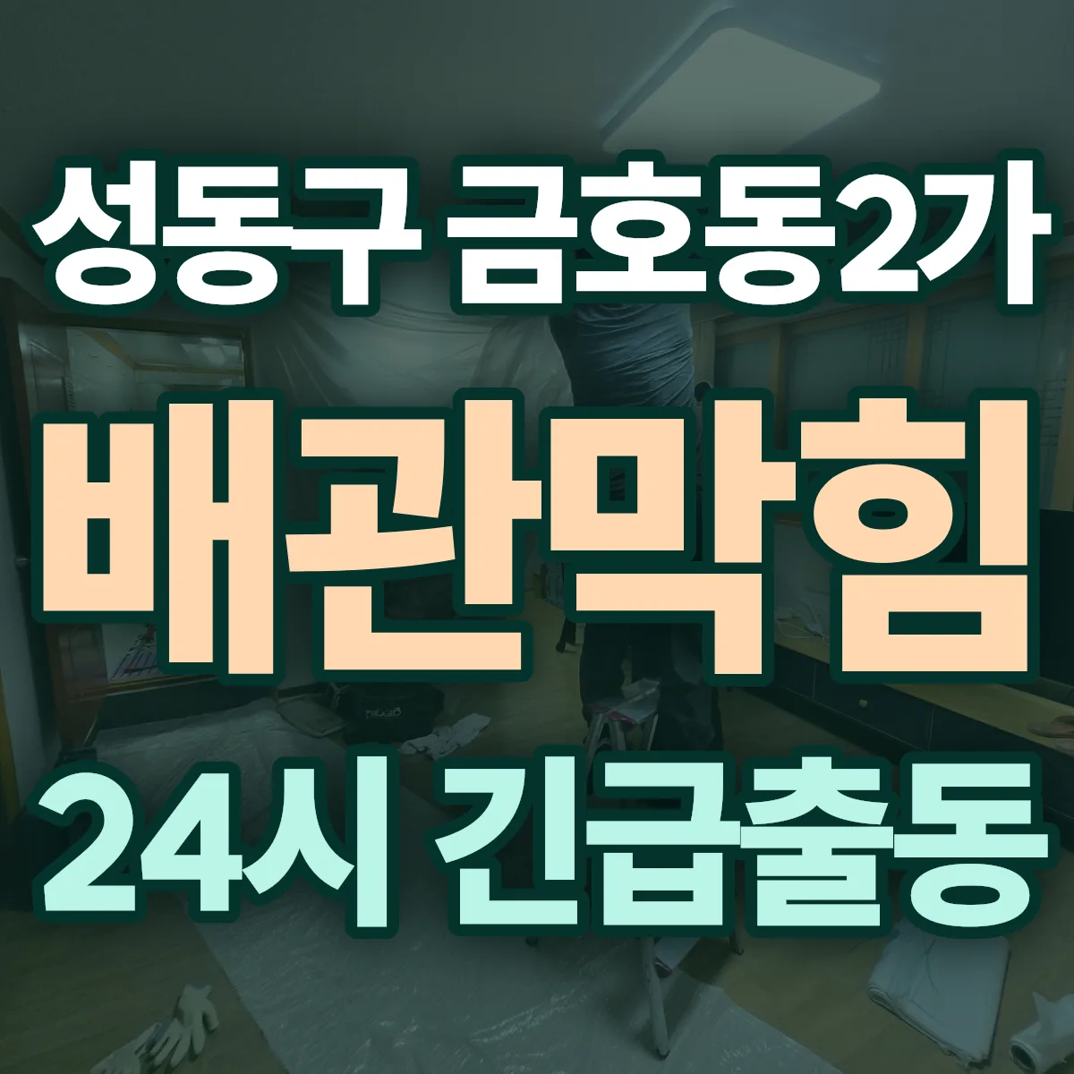 성동구 금호동2가 배관막힘 출동 상담