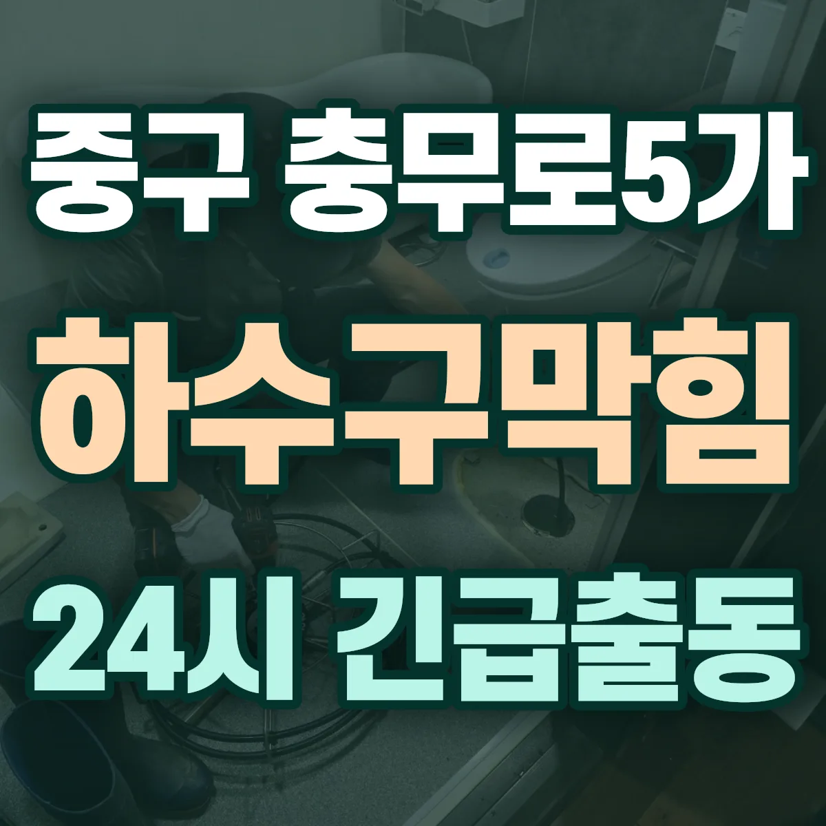 중구 충무로5가 하수구막힘 출동 상담