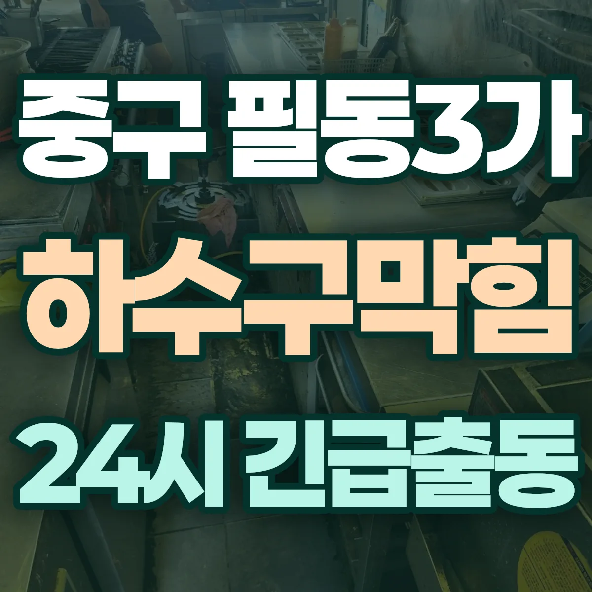 중구 필동3가 하수구막힘 출동 상담