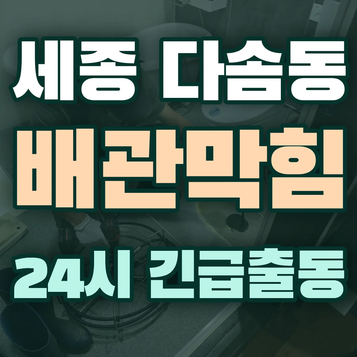세종 다솜동 배관막힘 출동 상담