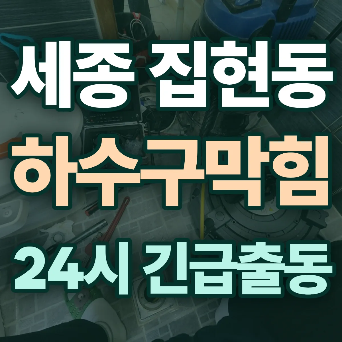 세종 집현동 하수구막힘 출동 상담