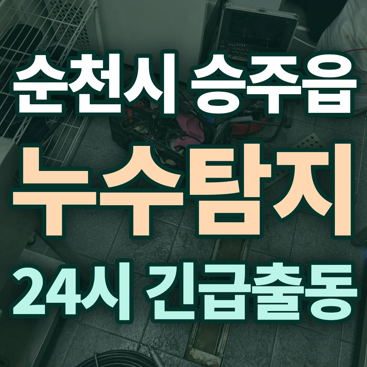 순천시 승주읍 누수탐지 출동 상담