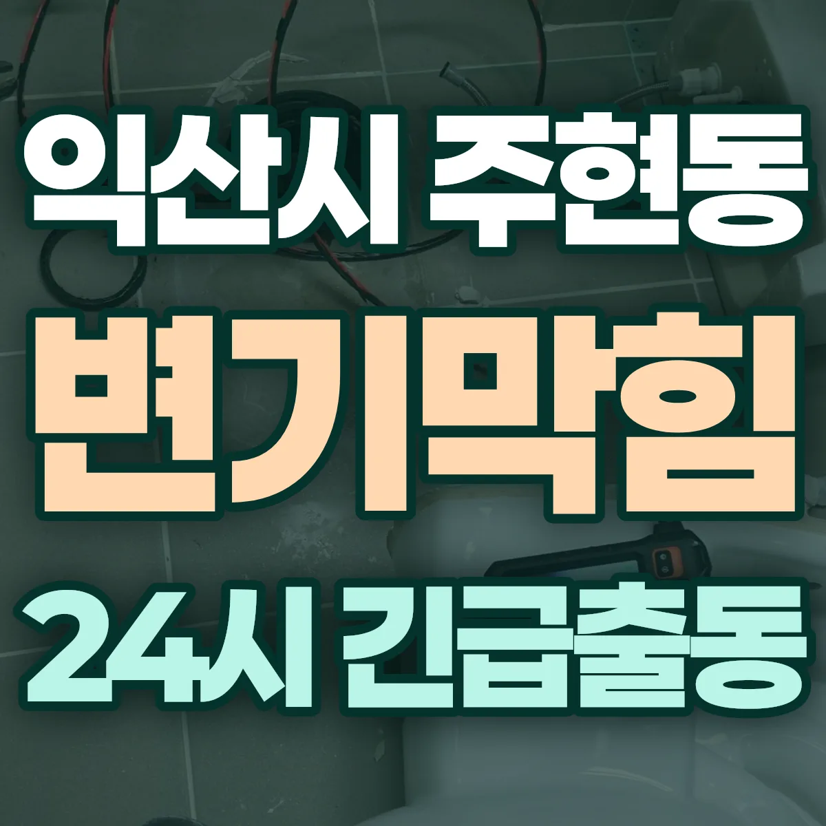 익산시 주현동 변기막힘 출동 상담