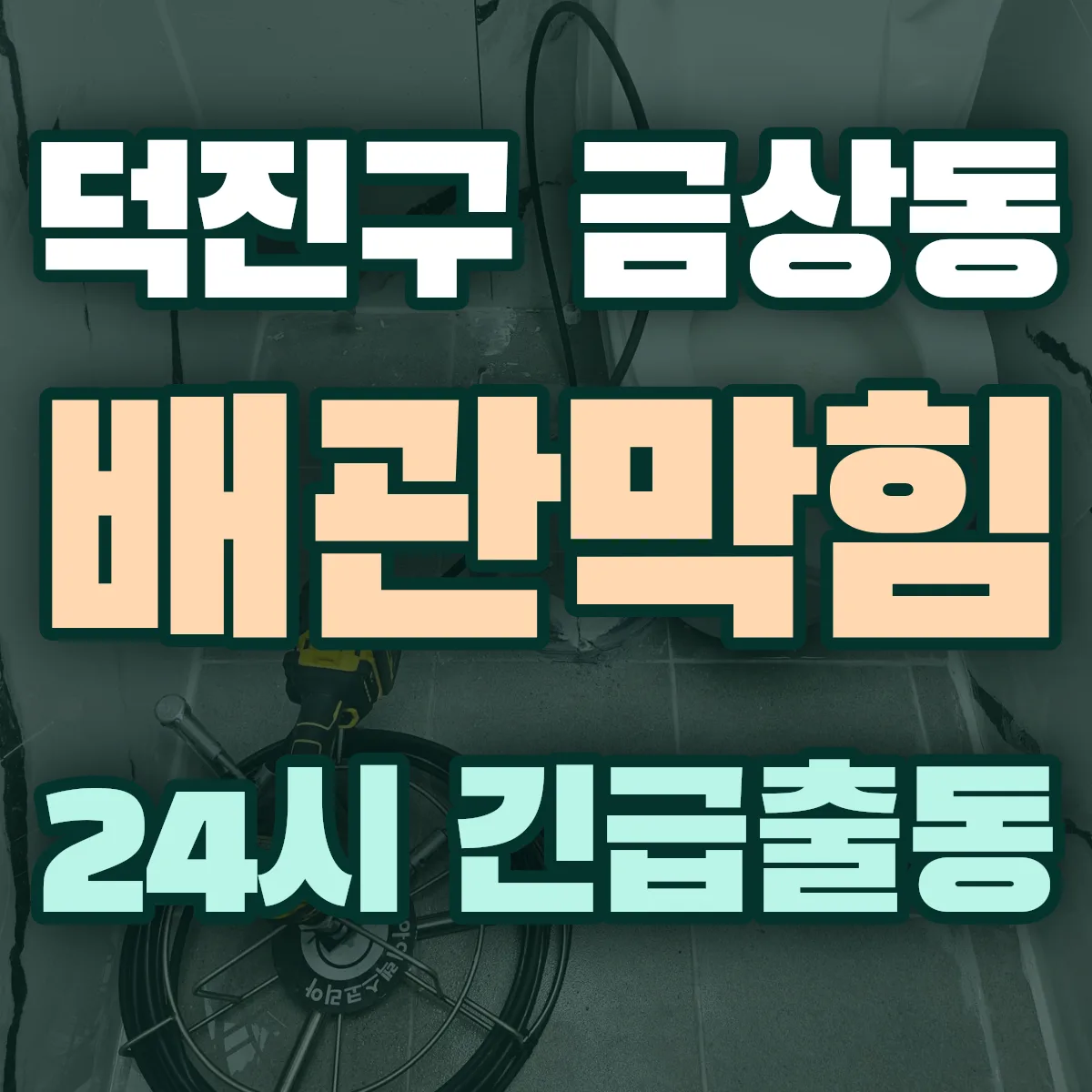 전주시 덕진구 금상동 배관막힘 출동 상담