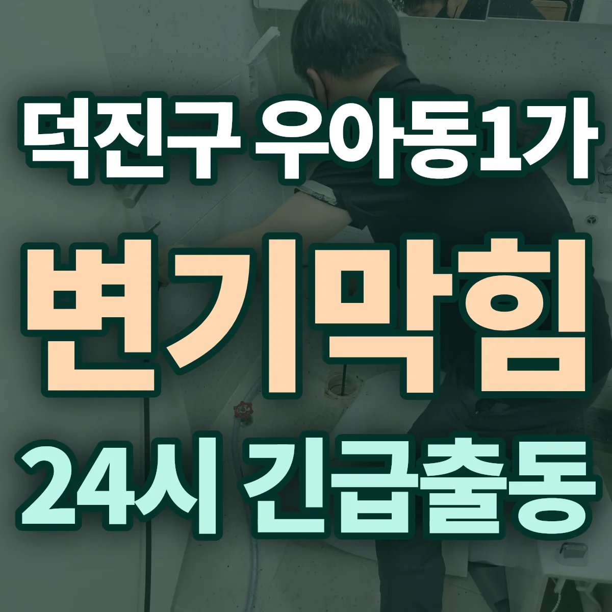 전주시 덕진구 우아동1가 변기막힘 출동 상담