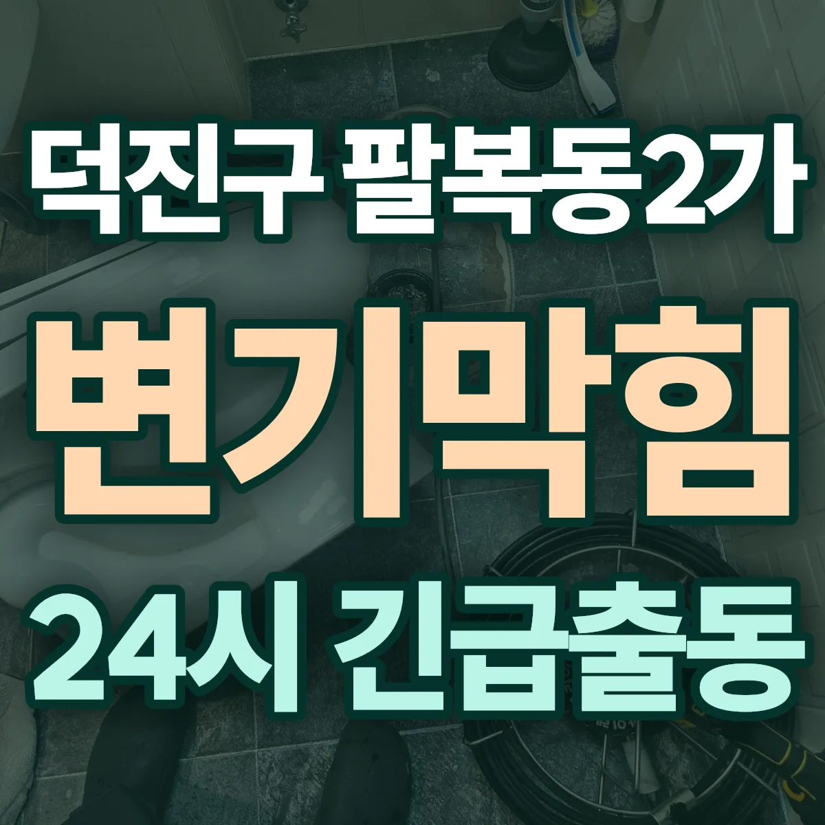 전주시 덕진구 팔복동2가 변기막힘 출동 상담