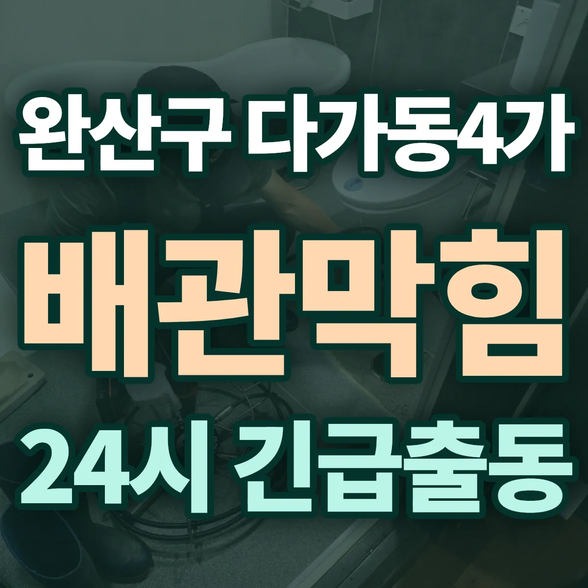 전주시 완산구 다가동4가 배관막힘 출동 상담