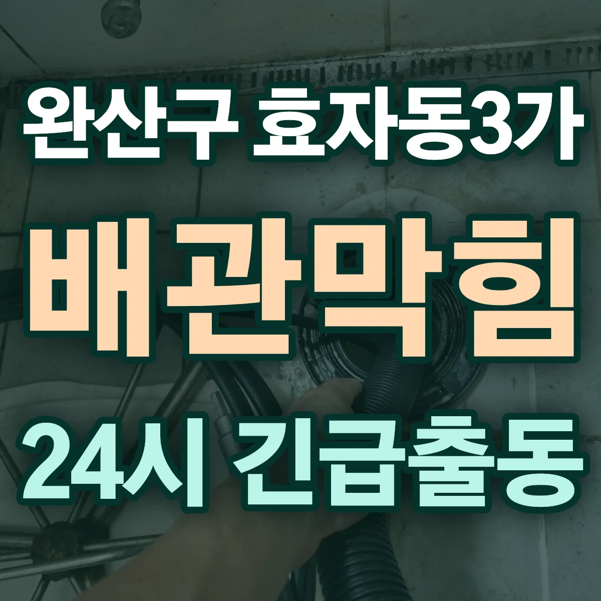 전주시 완산구 효자동3가 배관막힘 출동 상담
