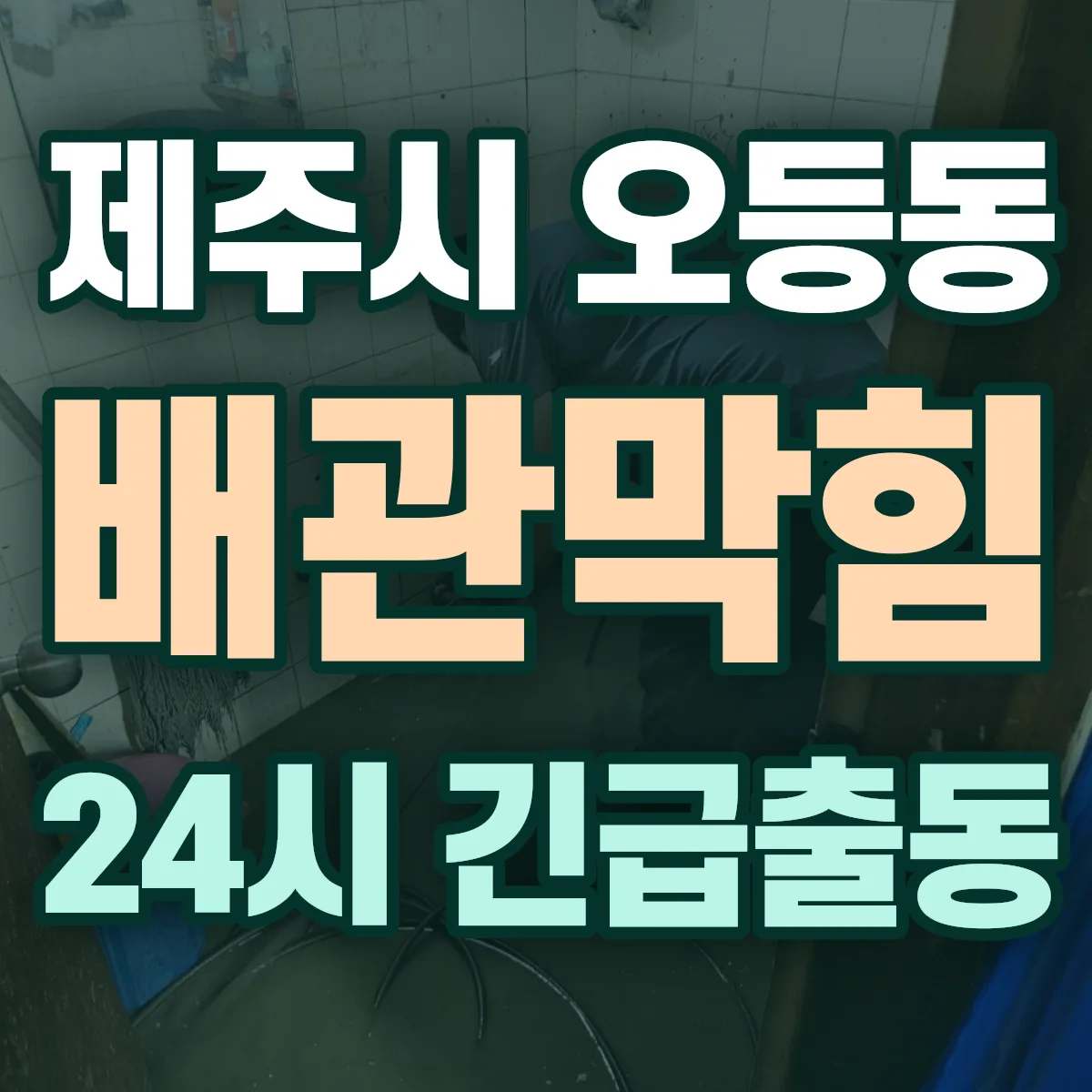 제주시 오등동 배관막힘 출동 상담