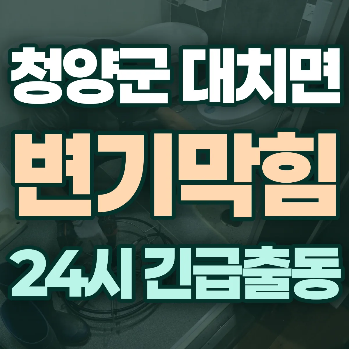 청양군 대치면 변기막힘 출동 상담