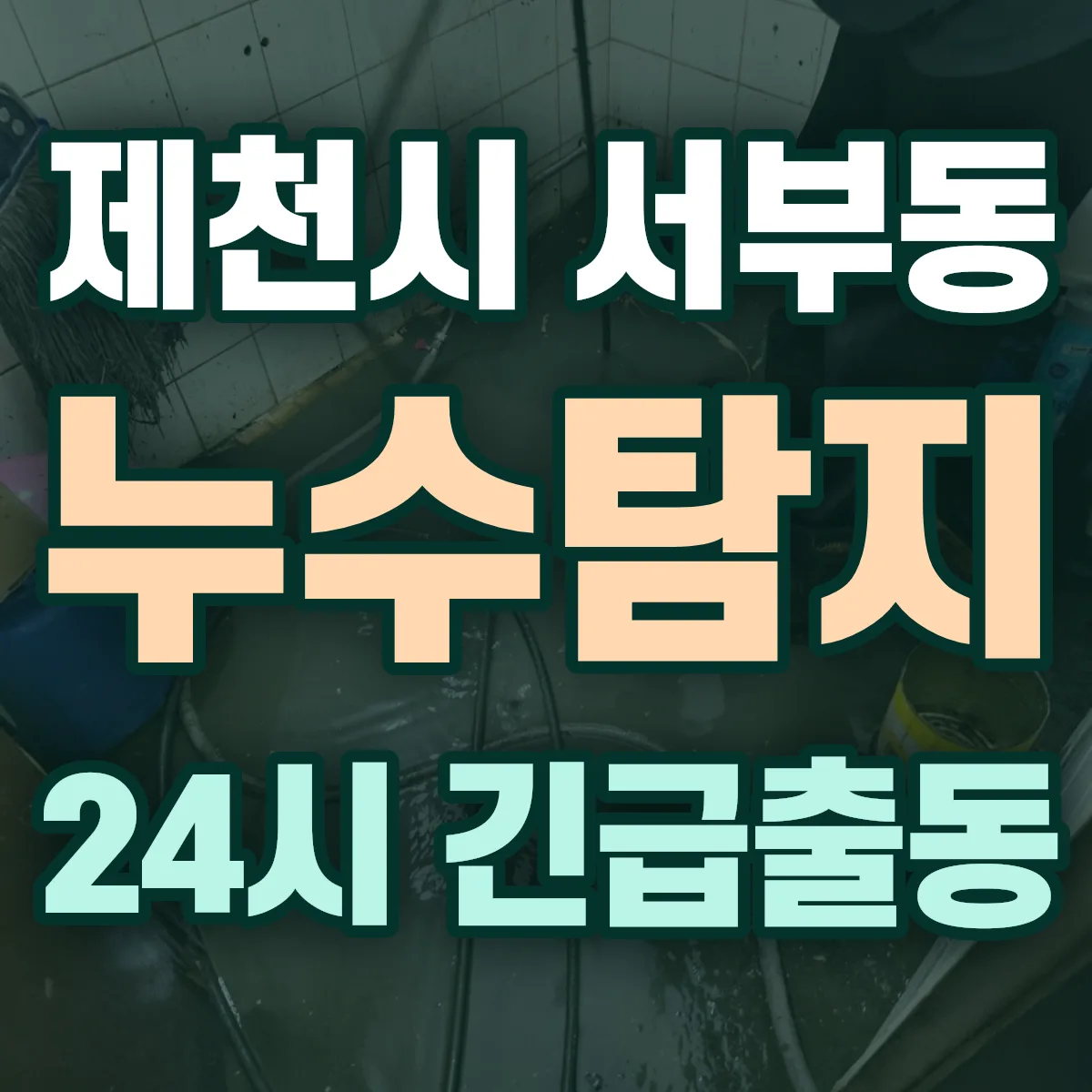제천시 서부동 누수탐지 출동 상담