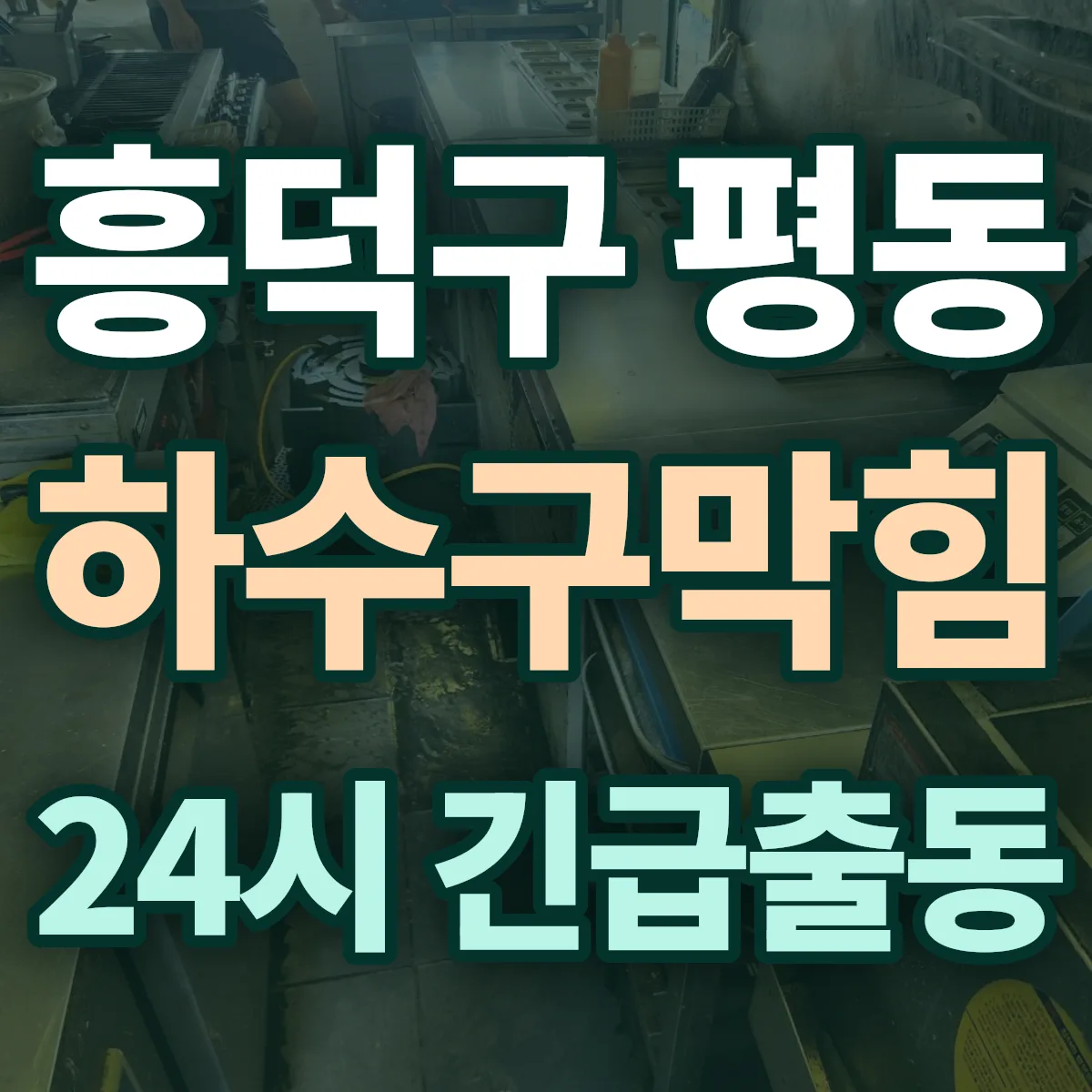 청주시 흥덕구 평동 하수구막힘 출동 상담